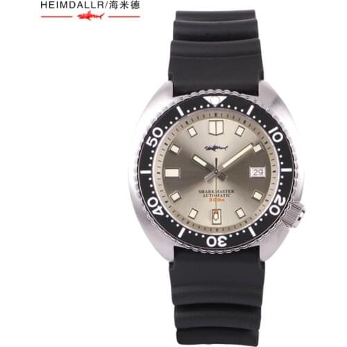 Heimdallr Mens Diver Watch Sapphire Crystal Japan NH35A Automatic Movement 200M Water Resistance Luminous Mechanical Relogio