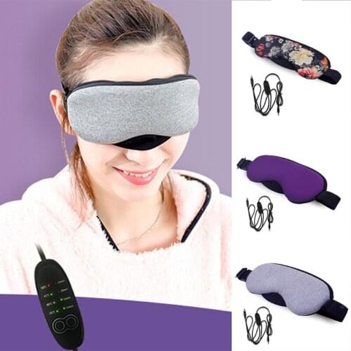 Eyeshade Eye Patch Temperature Control Heat Steam Cotton Eye Mask Dry Tired Compress USB Hot Pads Eye Care New