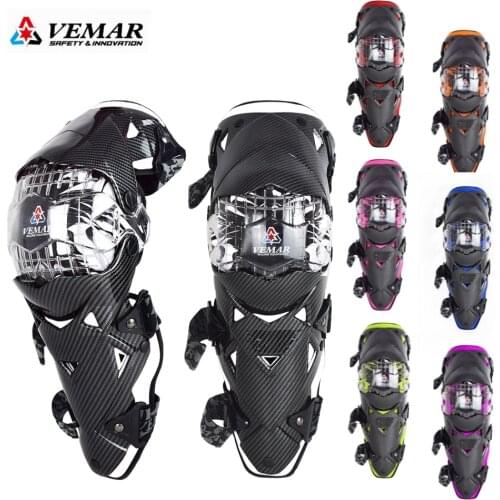 VEMAR Motorcycle Knee Pads CE Motocross Knee Guards Motorcycle Protection Knee Protector Racing Guards Safety Gears Race Brace