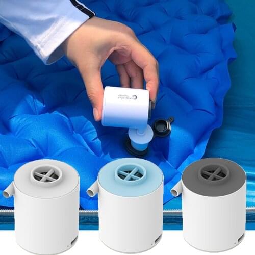 Inflator Pump 3-in-1 Portable Mini Electric Inflator USB Charging Outdoor Air Pump Air Mattress Boat Vacuum Pump Camping Light
