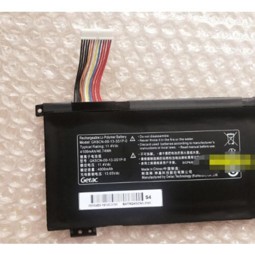 New GK5CN-00-13-3S1P-0 Laptop battery For Getac GK5CN5Z GK7CN6S Series 46.74Wh 4100mAh 11.4V