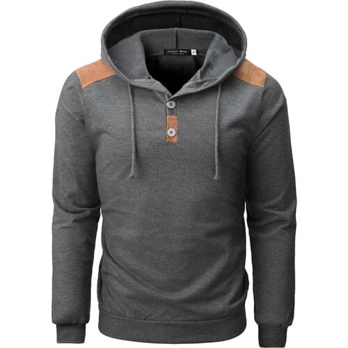 Autumn Winter Mens Hoodies Slim Fit Hooded Sweatshirt Outwear Warm Coat Jacket Sports Zip Up Casual Coat Tops Black Gray 2021