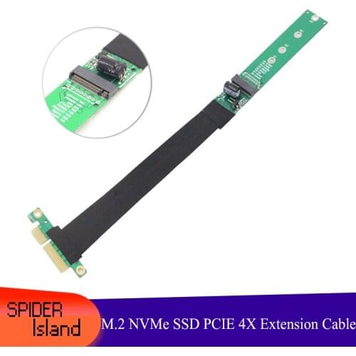 PCIe 4X Extension Cable M.2 NVMe SSD Adapter Cable Card Board PCI-E 4X to M.2 Cable Adapter