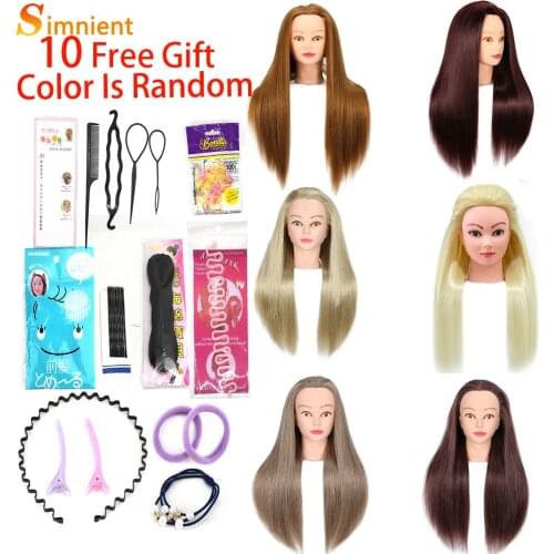 Styling Head to Comb Hair Professional 100% for Dolls Wig With Tripod Doll Peluqueria Dolls Hairstyles Tress and Makeup Stand