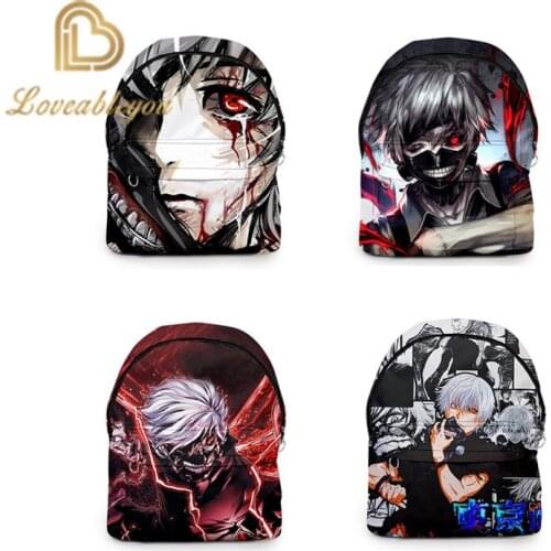 Anime 3d Print Tokyo Ghoul Backpack Men Women Backpacks Schoolbag for Teenagers Girls and Boys Travel Bags Backpacks