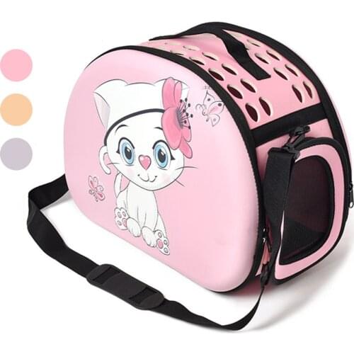 Cartoon Cat Pet Travel Carrier Backpack For Small Dogs Foldable Bag Breathable Handbag Puppy Kitten Chihuahua Outdoor Supplies