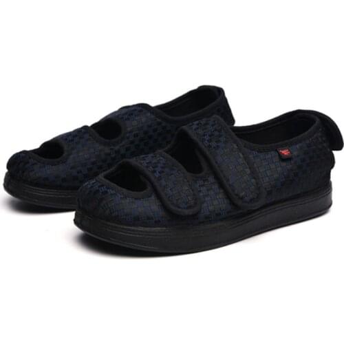 Womens Extra Wide Width Adjustable Diabetes Edema Slippers Swollen Fat Feet Walking Indoor Outdoor Orthopedic Sandal Shoe