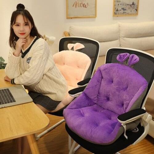 80*50cm Chair One-piece Cushion Office Sedentary Butt Mat Student Seat Back Cushions Waist Support Backrest Mat Home Decoration