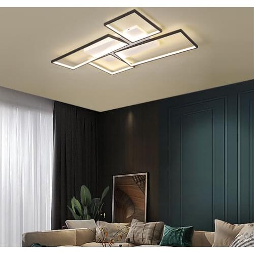 Modern Design Classic Ceiling Light Black Frame Minimalist Luminaire Home Lamps Bedroom Corridor Bathroom Living Room Fixture