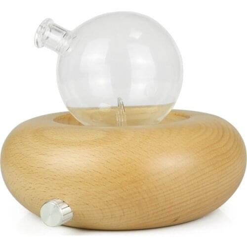 Glass Reservoir Nebulizing Pure Essential Oil Diffuser Aromatherapy for Best Aromatherapy Wood Glass Diffusing Auto Shut Off