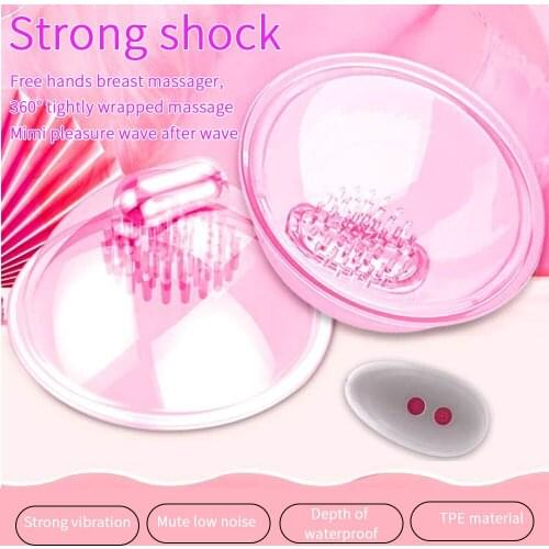 Nipple Stimulation Vibradores Chest breast massager female kneading vibration bra teasing stimulating nipple Sex Toys for Women