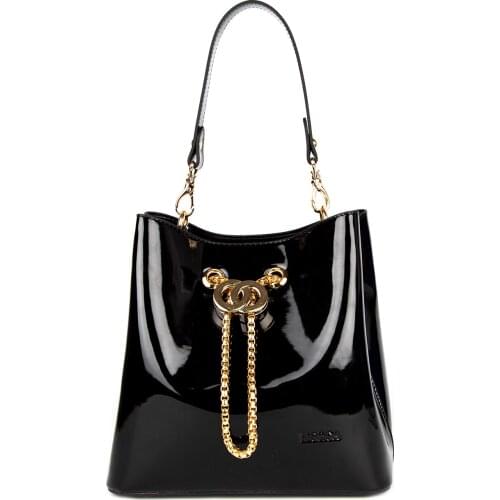 Shoulder Strap Hand Bag Chain Detail