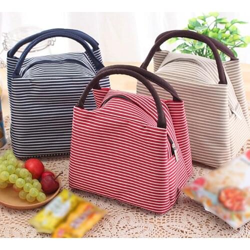 Bento Bag Tote Portable Lunch Box Carry Pouch for Women Insulated Cooler Lunch Bag Thermal Food Picnic Lunch Storage Bags