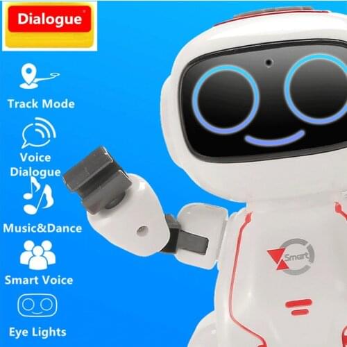 Remote Control Intelligent Smart Dialogue Robot Can Singing Dancing Speak Talk With Kid Friends Eye Flash Lights Recording Robot