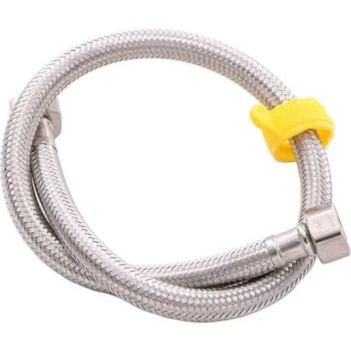 304 Stainless Steel Basin&Toilet Water Weaved Plumbing Hose Bathroom Heater Flexible Connect Pipes With Wrench 50CM Hose