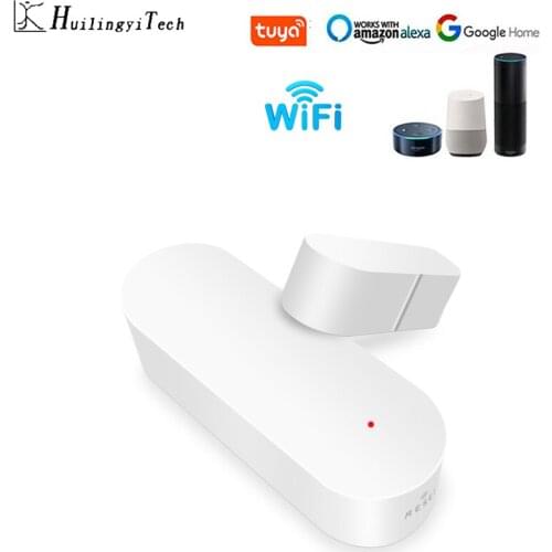 WiFi Door Open Detector Support Google Home Tuya Smart Window Sensor Alexa GSM Alarm System Kit