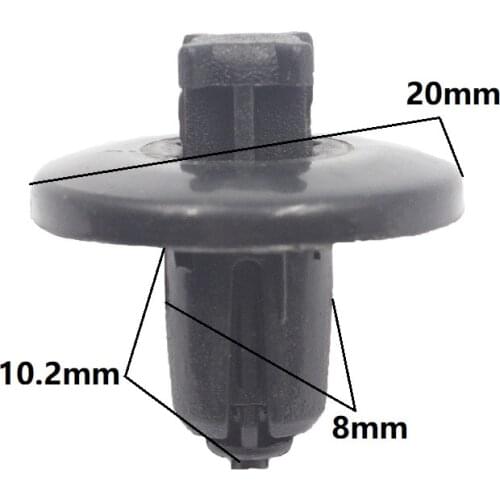 Fender Bumper Push-Type Retainer Rivet Car Fastener for Peugeot 307 408 Sega C5 8mm hole Plastic Retaining Clip