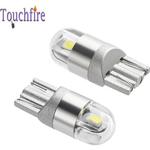 1000pcs/lot T10 W5W 194 LED Car Bulb 3030 2SMD metal body Parking Dome Interior Reading Light 12v 6000K White Blue wholesale