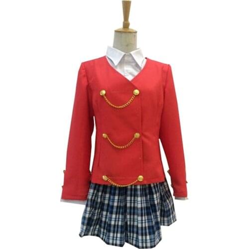 2018 Heathers The Musical Rock Musical Chandle Red Stage School Dress Concert Cosplay Costume Adult Women Fancy Outfit Clothing