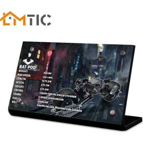 The Acrylic display stand brand for BAT 5004590 Dark knight blocks,for childrens toys,DIY decorate your toys