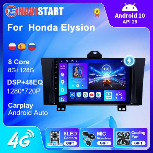 Android 10 Car Multimedia For Honda Elysion 2012 2013 2014 2015 Carplay Radio Stereo 4G WIFI BT GPS RDS Navigation NO DVD Player