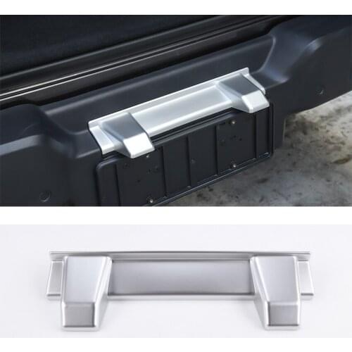 JXKaFa Car Rear License Plate Lamp Decoration Cover Trim Car Styling For Jeep Wrangler JL 2018 Exterior Accessories