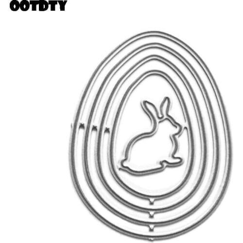 Eggs Rabbit Metal Cutting Dies Stencil Scrapbooking Album Stamp Paper Card Embossing Decor New for 2020