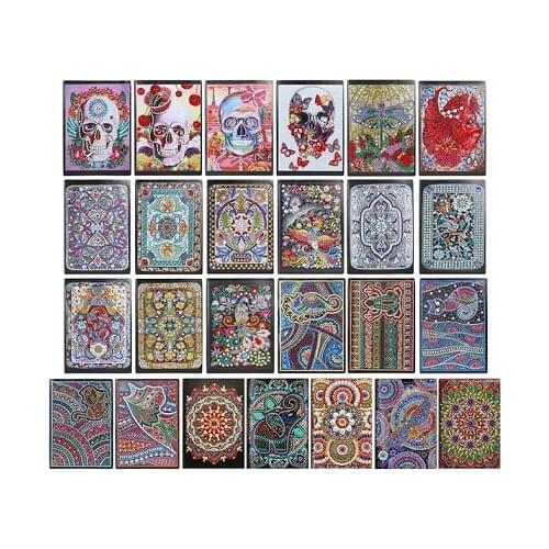 DIY Notebook Mandala Special Shaped Diamond Painting Resin Partial Drilling Especially Personality 50 Pages A5 Creative Crafts