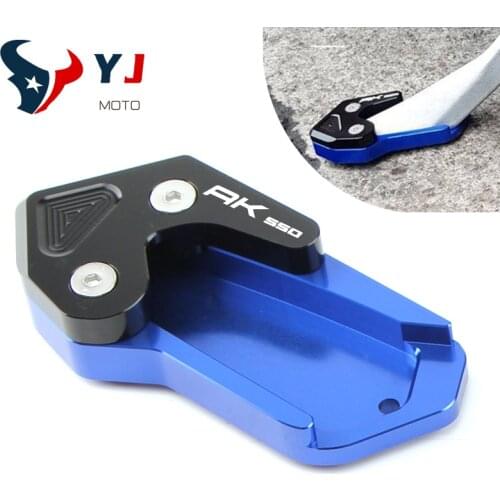 For kymco ak550 Side stand Extension pad ak 550 kickstand enlarge Plate For kymco accessories 2017 2018 2019Motorcycle CNC