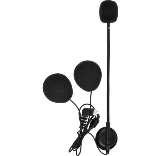 Fodsports Bt-S2 Bt-S3 Bluetooth Intercom Motorcylce Helmet Headset Accessories HD Stereo Soft/Hard Tube Headphone & Microphone