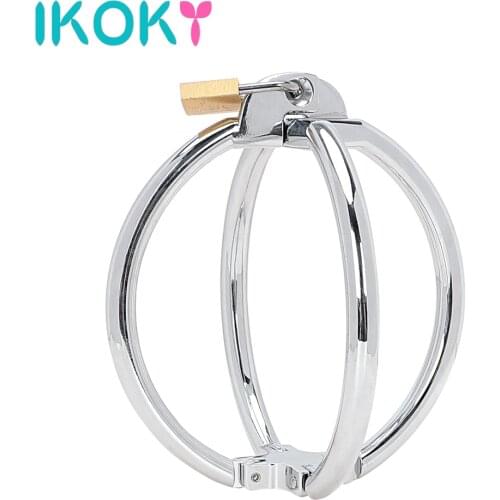 IKOKY SM Bondage Adult Games Sex Toys for Women Lockable Flirt Toys Restraint Fetish Cross Wrist Handcuffs Stainless Steel