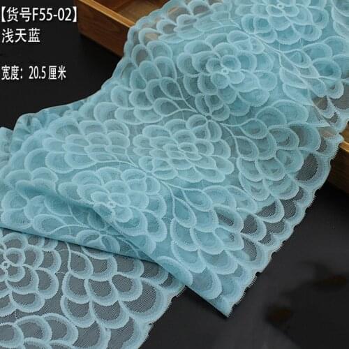 5M Lace Fabric Trim Elastic Edge Trimming Ribbon Embroidered for DIY Crafts Underwear Sewing Accessories High Quality