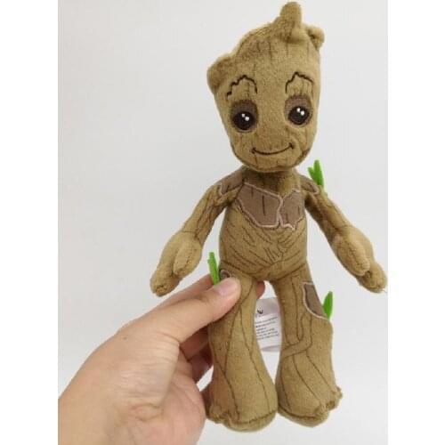22cm Disney Groot Plush Dolls Toys Guardians Of The Galaxy Kawaii Groot Little Tree Man Stuffed Plush Dolls Childrens Toys Gift