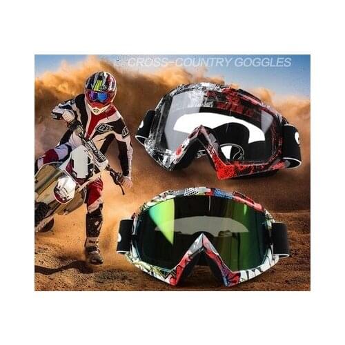 Motorcycle ATV MX DirtBike Motocross off road helmet dust proof wind proof skiing glasses eyewear snow mobile slow down goggles