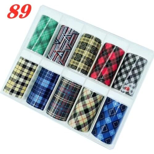 10 Color Nail Foil Transfer Sticker - 2021 NEW Holographic Flower Nail Art Stickers Tips Wraps Foil Transfer Adhesive Nail Decal