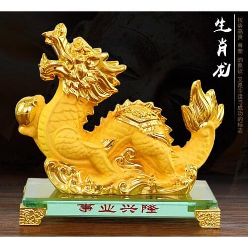 SAND GOLD LOONG MODELING: ANIMALS GOLDEN CUTE ANIMAL DRAGON DECORATION BIRTHDAY GIFT HOME DECORATION DESKTOP WEDDING CRAFTS