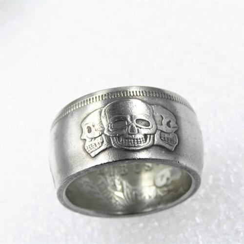 US Hobo Morgan Dollar Silver Plated Coin Ring Handmade In US Sizes 7-16