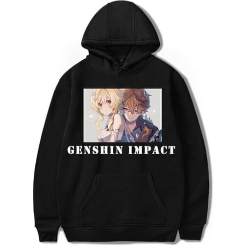 Genshin Impact casual Cool Print Hot Game Plus Graphic Hip Hop Size Hoodies Fashion Streetwear Top Sweatshirts Women/Men Fashion