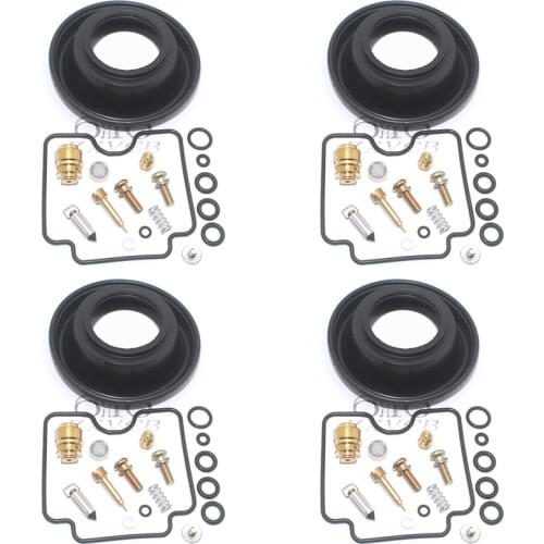 4SET for Bandit 1200 GSF1200 GSF1200S 2001-2005 GSF 1200 Motorcycle carburetor repair kit plunger diaphragm rubber