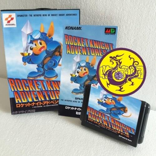 Rocket Knight Adventures 16 bit SEGA MD Game Card Boxed With Manual For Sega Mega Drive For Genesis