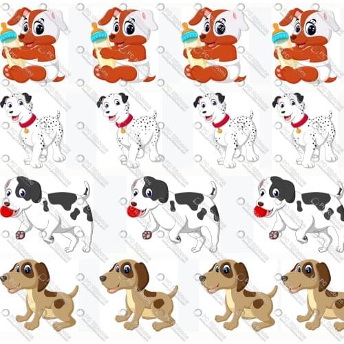Cartoon Dalmatian 1" Printed Lanyard/Grosgrain/Satin Design Customized Ribbon for Bow DIY Hair Craft Supplies Sewing 50 Yards