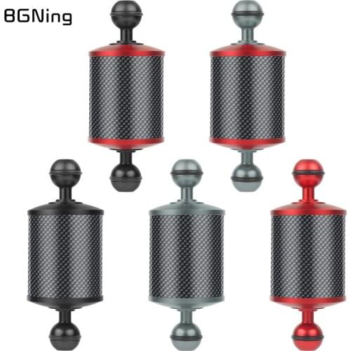 Upgrade Diving Anti-leakage Anti-falling Compression-Resistant 1" inch Double Ball Head D60mm Carbon Fiber Buoyancy Floating Arm