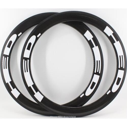 2pcs Newest 700C 50 60 88mm Road bike 3K UD 12K full carbon fibre bicycle wheels tubular clincher tubeless carbon rims Free ship