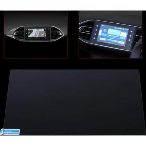 DVD Glass Protective Film Auto Car Navigation Tempered Glass Film Screen Protector Case For Peugeot 308 408 508 208