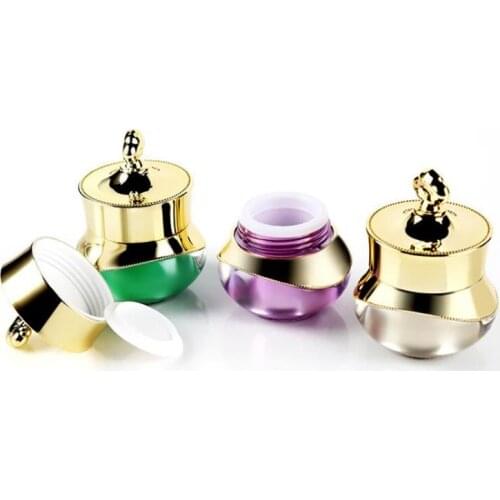 5g Acrylic Jar With UV Crown Cap Empty Cosmetic Container For Eye Cream Portable Travel Bottles fashion