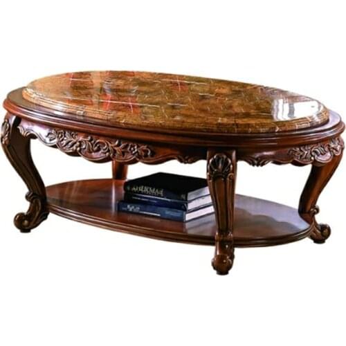 Marble top coffee table and end table small table for living room GF53