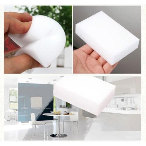10pcs Cleaning Sponge White Magic Sponge Eraser Melamine Cleaner Multi-Functional Eco-Friendly Kitchen Magic Eraser 100*60*35mm