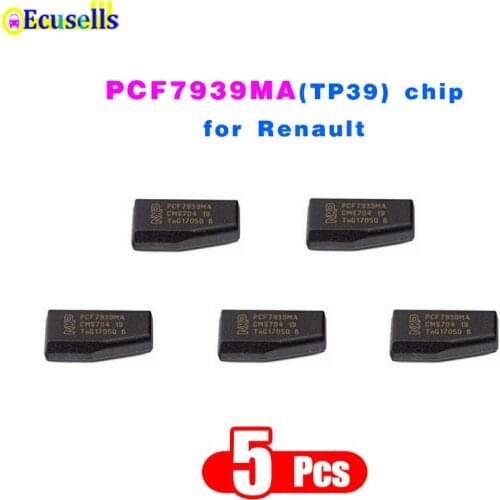 5pcs/lot Original PCF7939MA (TP39) Blank Auto Car Key Carbon Transponder Chip For Renault Dacia Duster Logan Sandero