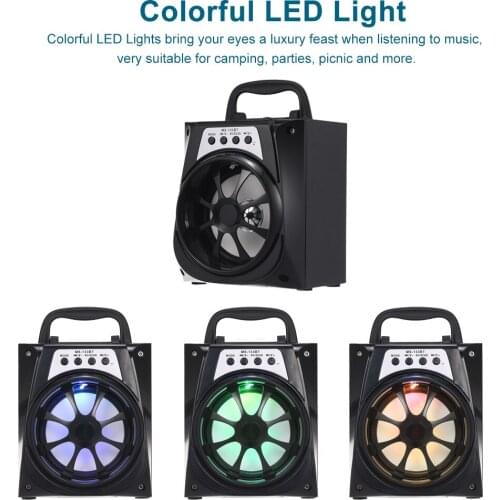 MS-133BT Portable Outdoor Speaker Super Bass Wireless Bluetooth Speakers FM TF Card AUX IN U Disk Music Player for Party BBQ