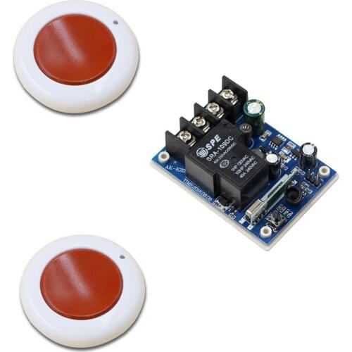 DC 12V 24V 36V 48V Wireless Relay Remote Control Switch Remote Light Power Switch System 40A Receiver Transmitter Wireless TX